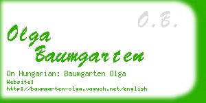 olga baumgarten business card